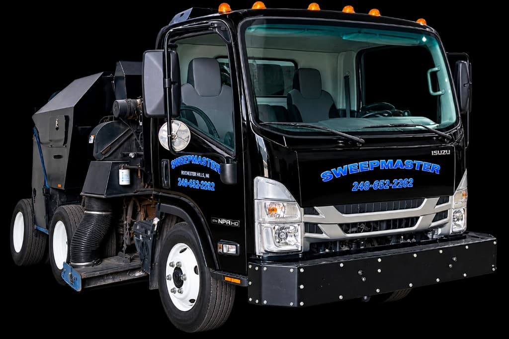 Sweepmaster vacuum sweeper on an Isuzu chassis